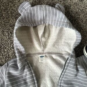 Grey and Blue Baby Accessory Set